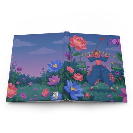 🐦🌺 The Keeper Of The Golden Birds Hardcover Journal – Art Deco Fashion Illustration