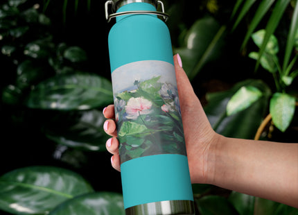 Water Lilies by Karl Hagemeister Copper Vacuum Insulated Bottle, 22oz
