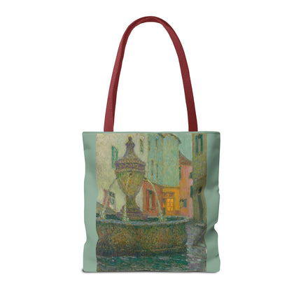 La Fontaine, Saint-Paul De Vence by Henri Le Sidaner Tote Bag (AOP)