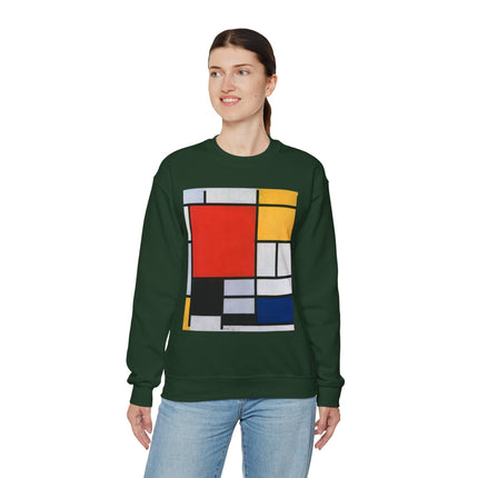 Composition with Red, Yellow, Blue, and Black by Piet Mondrian Heavy Blend™ Crewneck Sweatshirt