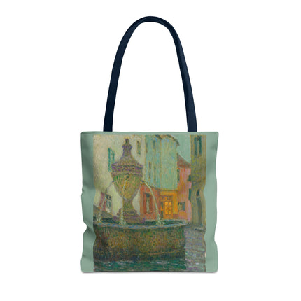 La Fontaine, Saint-Paul De Vence by Henri Le Sidaner Tote Bag (AOP)