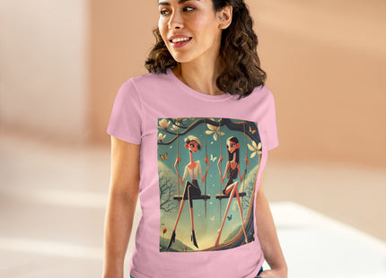Whispers on the Spring Swing Cotton Tee