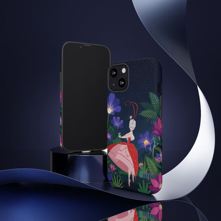 🌺✨ The Lady Of The Starlit Enchanted Garden Phone Case – Art Deco Floral Fantasy
