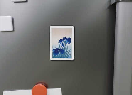 Irises by Ohara Koson Die-Cut Magnets (5 Sizes)