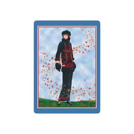 Elegance in Autumn Playing Cards