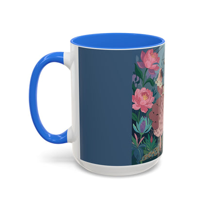 The Ladies And The Enchanted Macaw Colorful Mugs – Art Deco Botanical Elegance