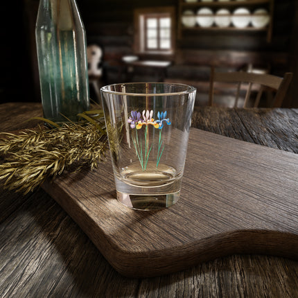 Iris, Iris sibirica by Anselmus Boëtius de Boodt Shot Glass, 1.5oz