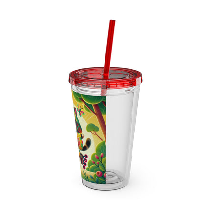 Firefly Dance on Wheels Sunsplash Tumbler with Straw, 16oz