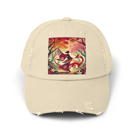 The Dragon Fairy’s Dance Unisex Distressed Cap