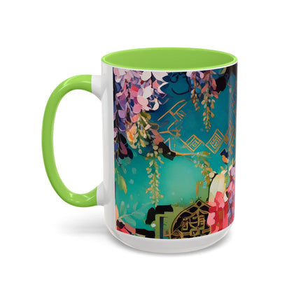 Golden Wisteria Symphony Colorful Mugs (11oz, 15oz)