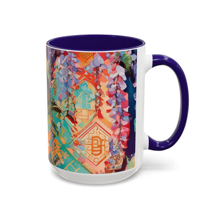 Golden Wisteria Symphony Colorful Mugs (11oz, 15oz)