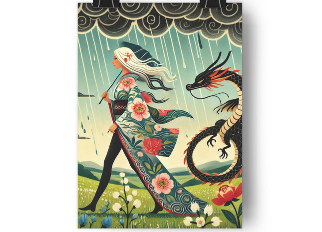 The Dragon Fairy’s Stride Giclée Art Print