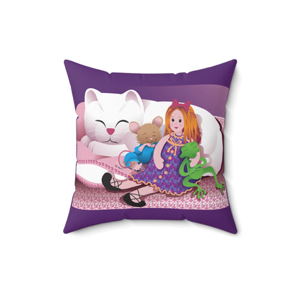 Joy of Friendship Spun Polyester Square Pillow