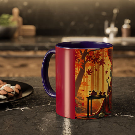 Theatrical Harvest Rabbit Colorful Mugs (11oz, 15oz)