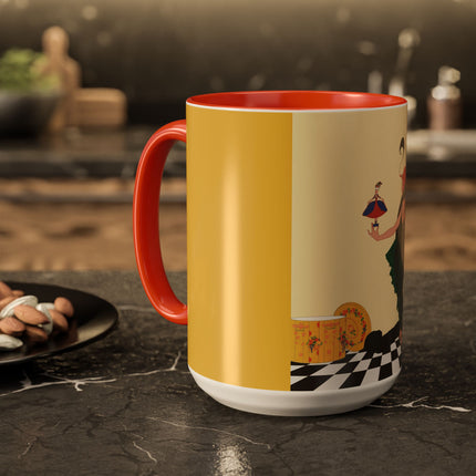 The Marionette Colorful Mugs – Theatrical Glamour & Cabaret Elegance