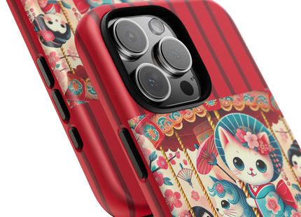 Geisha Kitten's Enchanted Carousel Phone Cases