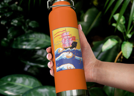 Golden Seas and Whimsical Dreams Copper Vacuum Insulated Bottle, 22oz