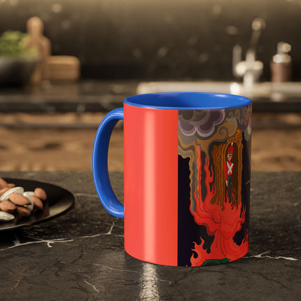 The Firebird's Awakening Colorful Mug (11oz, 15oz) – Ballet Fantasy, Mythic Fire & Art Deco Drama