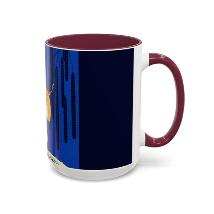 Celestial Melody Colorful Mug (11oz, 15oz) – Musical Grace, Starlit Beauty & Art Deco Elegance