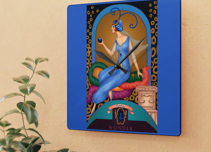 September & Sapphire Zodiac Acrylic Wall Clock