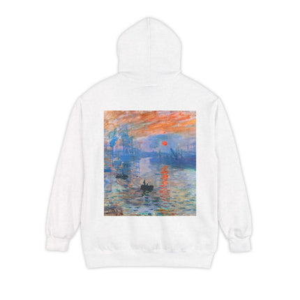 Sunrise by Claude Monet Unisex Garment-Dyed Hoodie