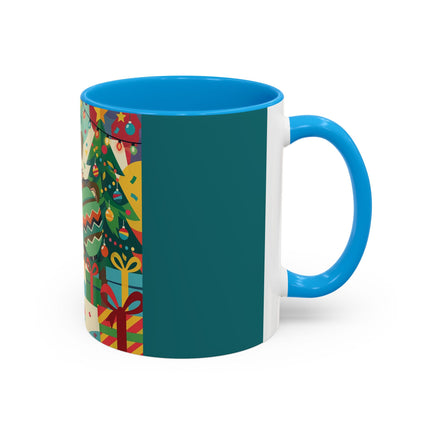 🎄✨ The Lady Of The Christmas Ornament Colorful Mug – Art Deco Holiday Fantasy