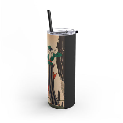 L'Arc Rouge by George Barbier Skinny Matte Tumbler, 20oz