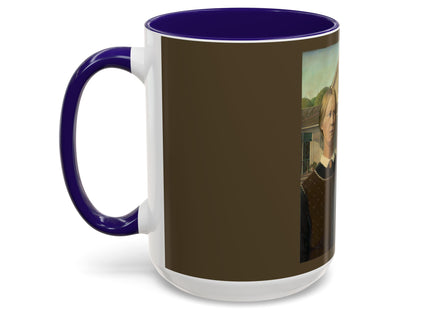 American Gothic by Grant Wood Colorful Mugs (11oz, 15oz)