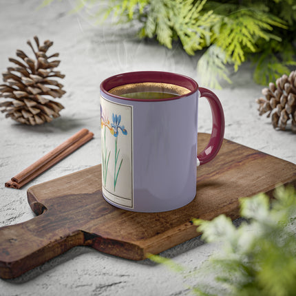 Iris, Iris sibirica by Anselmus Boëtius de Boodt Colorful Mugs, 11oz