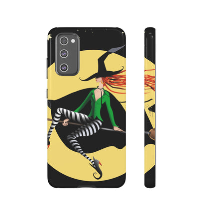 A Witch’s Moonlit Flight Phone Cases