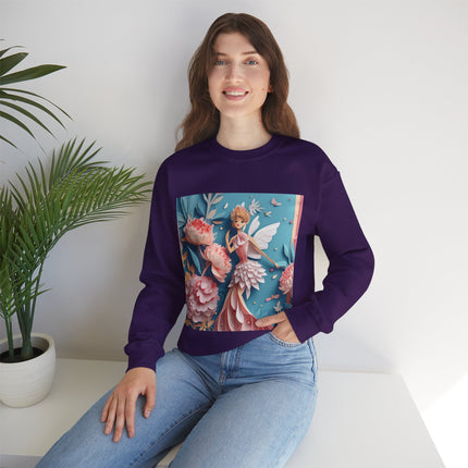 Peony Fairy Unisex Heavy Blend™ Crewneck Sweatshirt