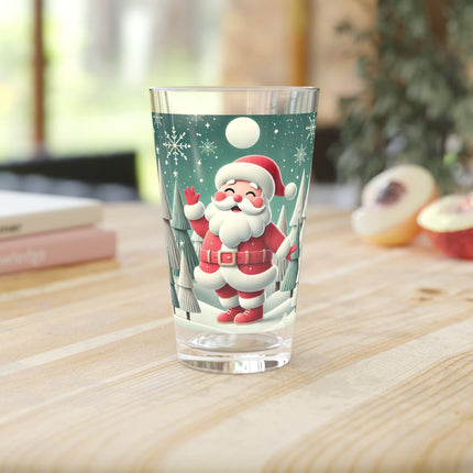 Santa's Joyful Night Glass, 16oz