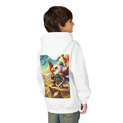 Watchful Guardian Youth Hooded Sweatshirt – Strength, Vision & Heroic Adventure