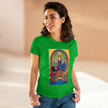 December & Tanzanite (from the Gem Series) by Sofia Chiostri Women's Midweight Cotton Tee