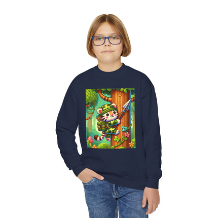 Stealthy Stripes Youth Crewneck Sweatshirt
