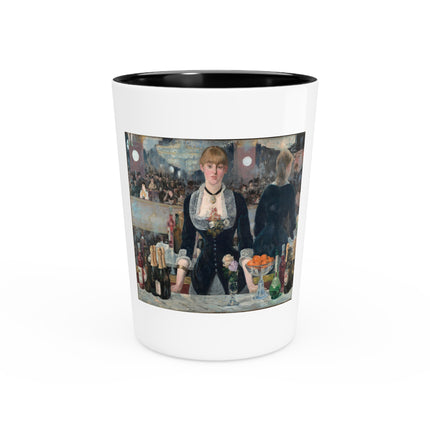 A Bar at the Folies-Bergère by Edouard Manet Ceramic Shot Glass