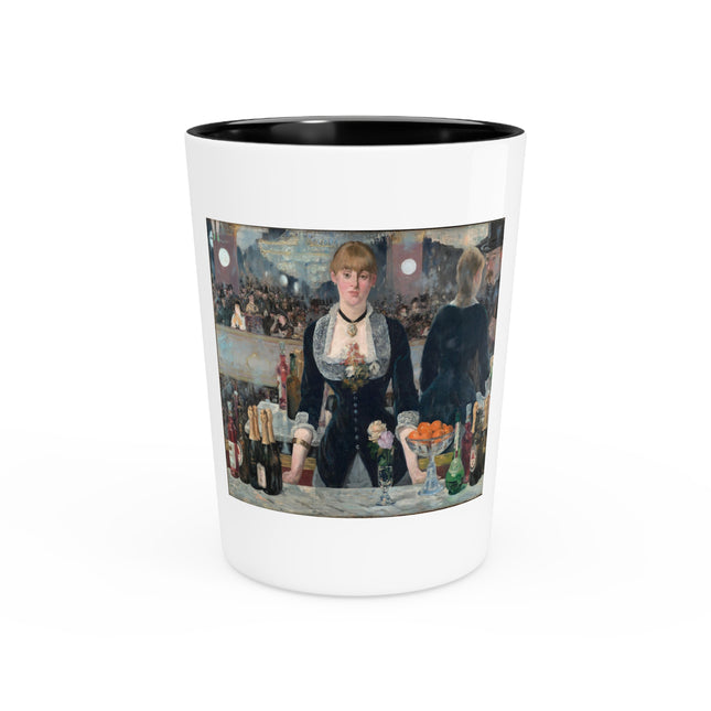 A Bar at the Folies-Bergère by Edouard Manet Ceramic Shot Glass