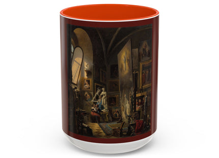 Raphael and his Muse in the Atelier by Vincenzo Abbati Colorful Mugs (11oz, 15oz)