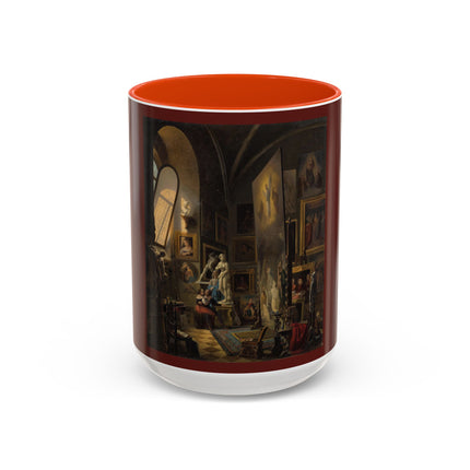 Raphael and his Muse in the Atelier by Vincenzo Abbati Colorful Mugs (11oz, 15oz)