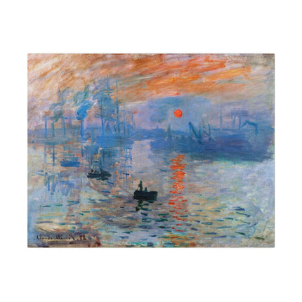 Sunrise by Claude Monet Matte Canvas, Stretched, 0.75"