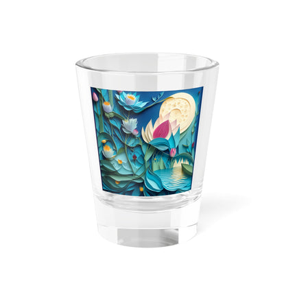 Ethereal Moonlit Lake Shot Glass, 1.5oz