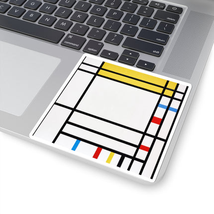 Place de la Concorde by Piet Mondrian Kiss-Cut Stickers (4 Sizes)