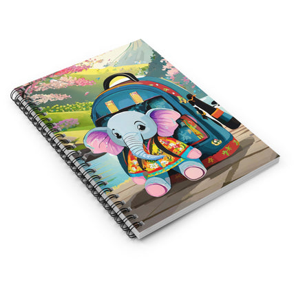 Baby Elephant Spiral Notebook - Ruled Line