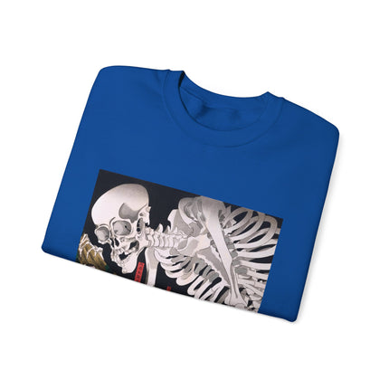 Mitsukuni Defying the Skeleton Spectre by Utagawa Kuniyoshi Heavy Blend™ Crewneck Sweatshirt