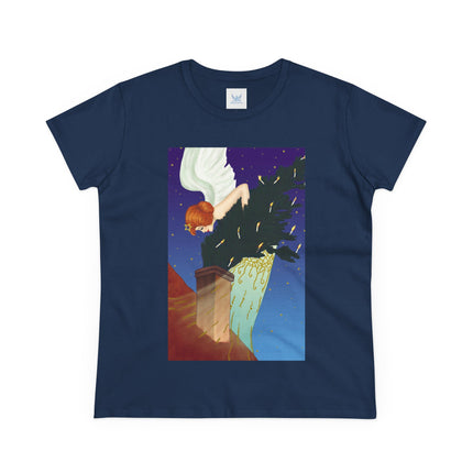 The Christmas Angel Women's Midweight Cotton Tee