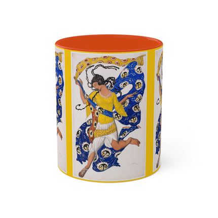 The Butterfly (Costume Design for Anna Pavlova) by Leon Bakst Colorful Mugs, 11oz