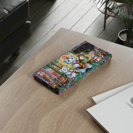 Melodies of the Snow Lion Cub Phone Cases