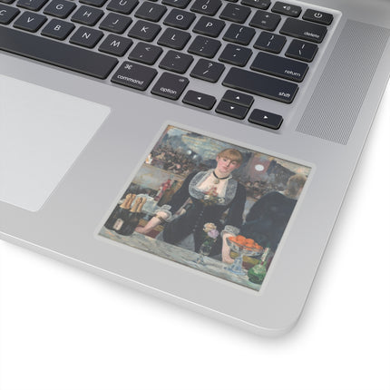 A Bar at the Folies-Bergère by Edouard Manet Kiss-Cut Stickers (4 Sizes)