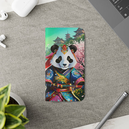 🦊⚔️ Cyberpunk Panda Samurai Flip Case – Futuristic Honor & Kitsune Spirit