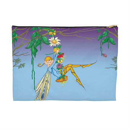 A Fairy’s Delight Accessory Pouch – Art Deco Whimsy & Floral Grace